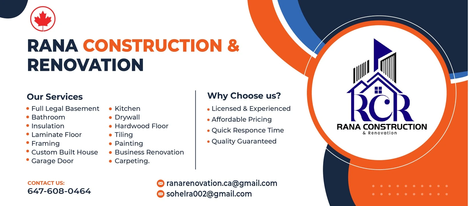 Rana Renovation Banner